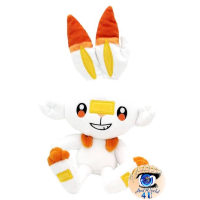 Officiële Pokemon knuffel Scorbunny San-ei 28cm (staand)